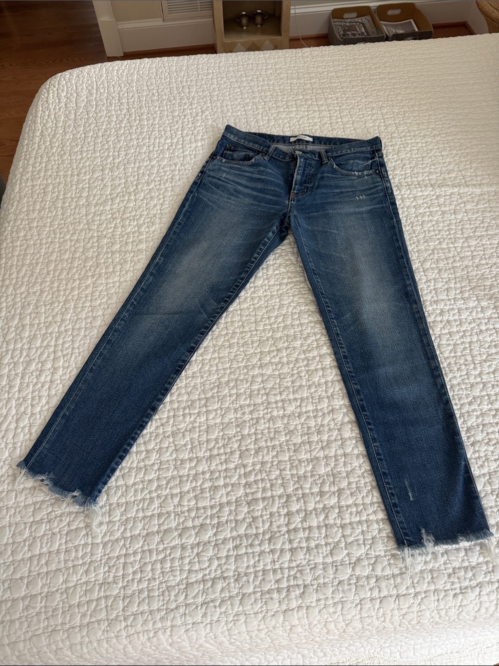 Moussy Vintage Blue Distressed Skinny Jeans